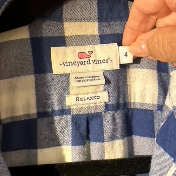 Women's Vineyard Vines Flannel Shirt, size S - Picture 4 of 4
